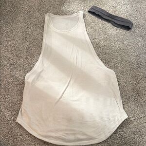 lululemon athletica white Tank Top